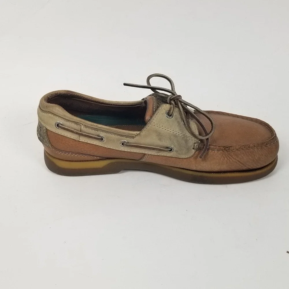 Sperry‎ Boat Shoes Mens 9.5W Brown Authentic Original 0216432 Two Tone Leather